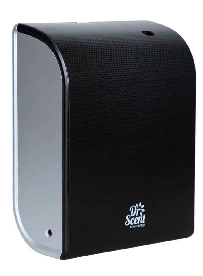 Dr Scent Dr Scent Essential Oil Diffuser – Elegant | Sophisticated Design, 100m²-300m³ Coverage, Bluetooth & App Control, Infuses Fragrance to Enhance Your Environment (Black-Silver)