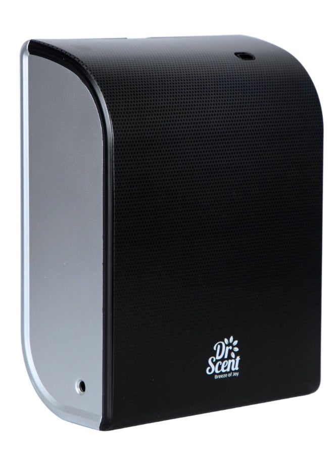 Dr Scent Dr Scent Essential Oil Diffuser – Elegant | Sophisticated Design, 100m²-300m³ Coverage, Bluetooth & App Control, Infuses Fragrance to Enhance Your Environment (Black-Silver)  - Image 1
