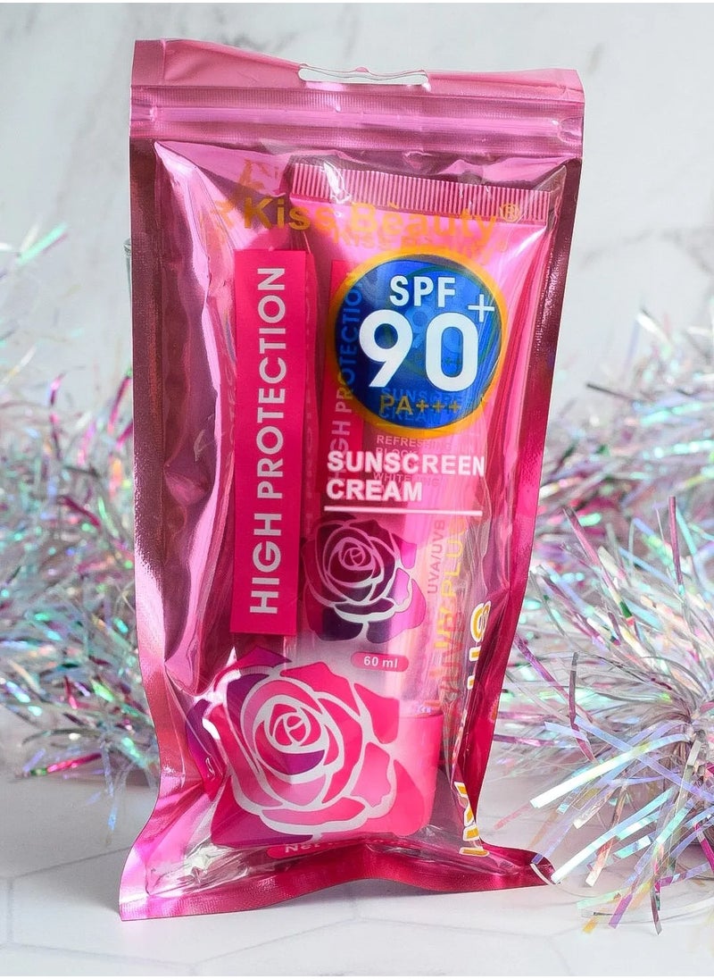 Kiss Beauty - Sunscreen Cream SPF 90+ PA+++ 60ml - Image 1