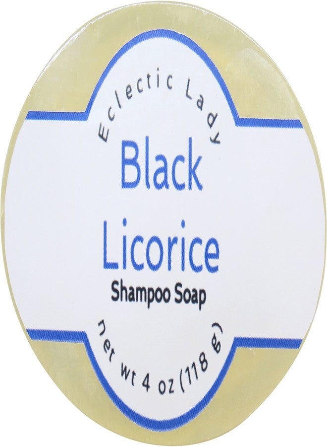 Eclectic Lady Black Licorice Shampoo Soap Bar with Pure Argan Oil, Silk Protein, Honey Protein and Extracts of Calendula Flower, Aloe, Carrageenan, Sunflower - 4 oz Bar - Image 1