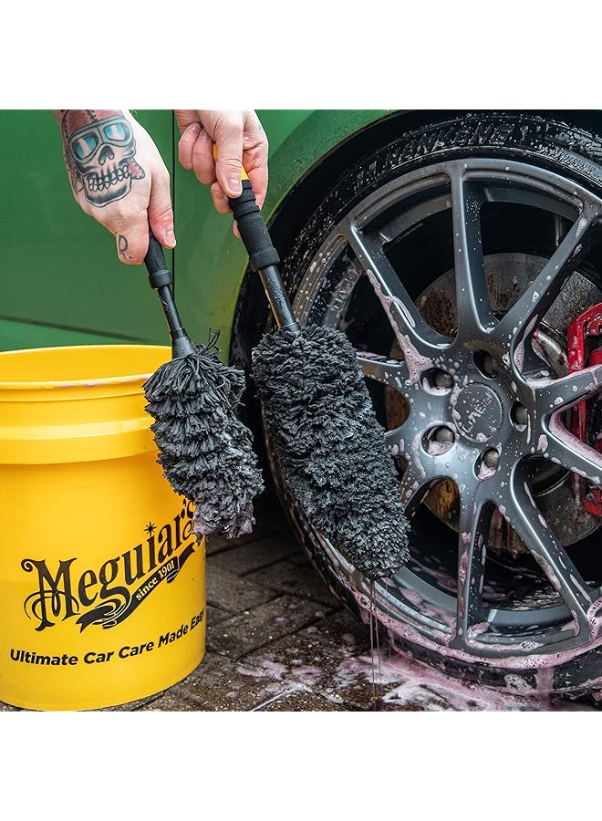 Meguiar's X1901Eu Supreme Microfibre Wheel Brush, Large, Completely Safe Wheel Cleaning - Image 5