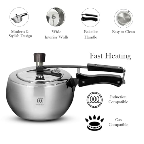 Omichef Triply Stainless Steel Pressure Cooker Inner Lid | 3 Litre | ISI Certified, Induction & Gas Stove Compatible | Rust-Free, Durable & 100% Toxin Free - Image 4