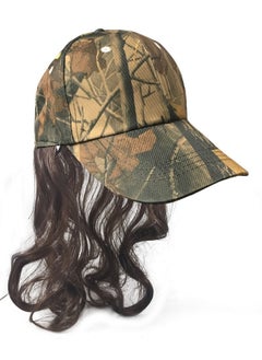 Billy Bobbilly Bob Camouflage Billy Ray Hat With Brown Mullet Hair! Bed Head, Don'T Care! Now You Have The Perfect Hat To Cover The Mess Even In The Deer Stand!