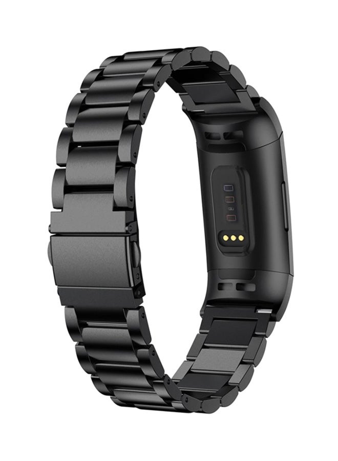 NIBEMINENT Replacement Band For Fitbit Charge 3 Black - Image 2