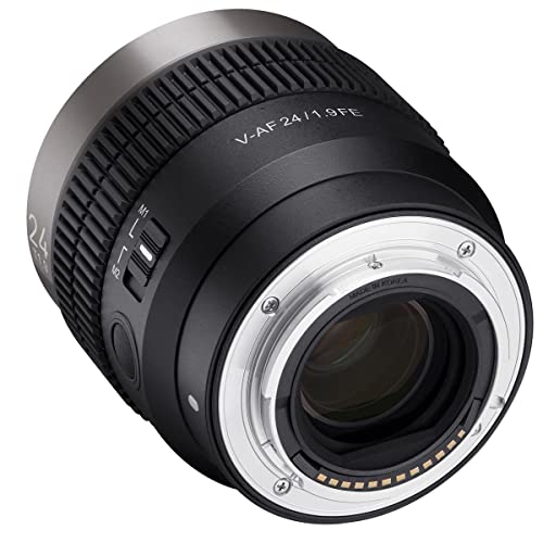 Samyang Cine Auto Focus 24mm T1.9 Full Frame Wide Angle Lens for Sony E Mount - Unified Form Factor, 8K Ready, Custom Switch, Focus Hold, Tally Lamp Indicator, Lightweight Build, Weather Sealed - Image 3