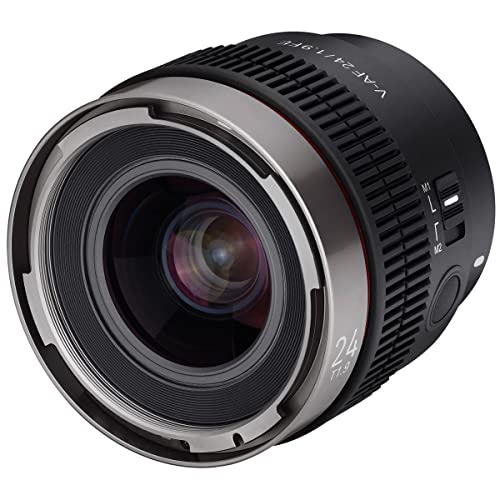 Samyang Cine Auto Focus 24mm T1.9 Full Frame Wide Angle Lens for Sony E Mount - Unified Form Factor, 8K Ready, Custom Switch, Focus Hold, Tally Lamp Indicator, Lightweight Build, Weather Sealed - Image 5