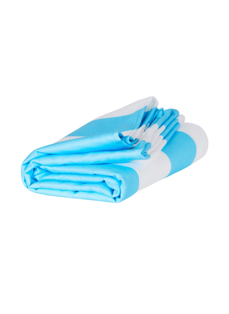 Dock & Bay Dock & Bay Beach Towel, Super Absorbent, Quick Dry, Sand Free, Compact & Lightweight, 100% Recycled Materials, Includes bag - Large (160x90cm) - TULUM BLUE  - Image 3