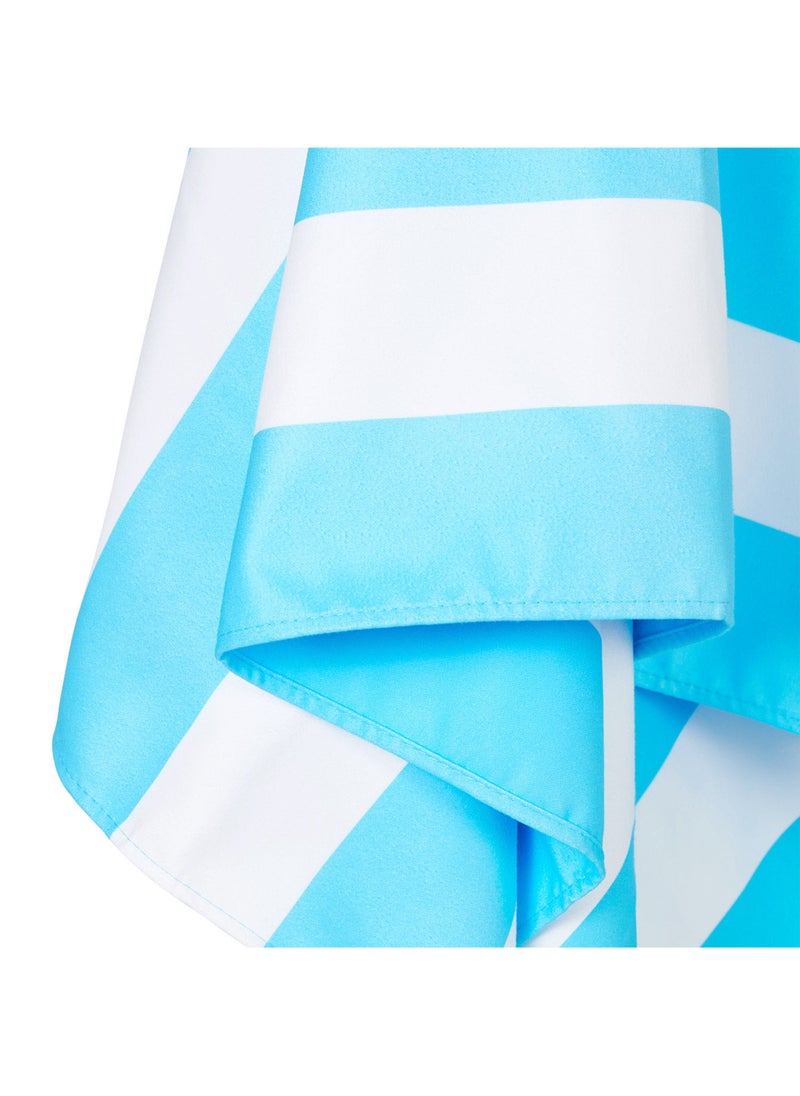 Dock & Bay Dock & Bay Beach Towel, Super Absorbent, Quick Dry, Sand Free, Compact & Lightweight, 100% Recycled Materials, Includes bag - Large (160x90cm) - TULUM BLUE  - Image 2