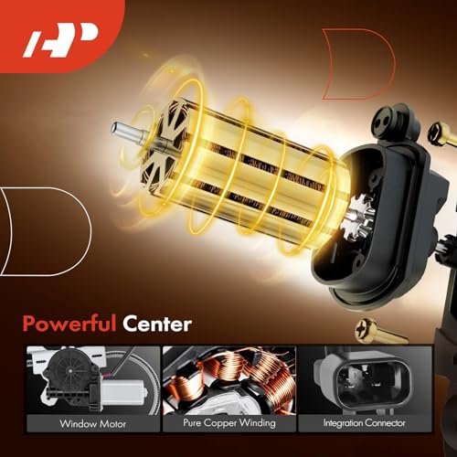 A-Premium Power Window Regulator with Motor Compatible with Kenworth T660 06-18 T680 13-18 T800 06-14 W900 2006-2020 Front Right Passenger Side - Image 4