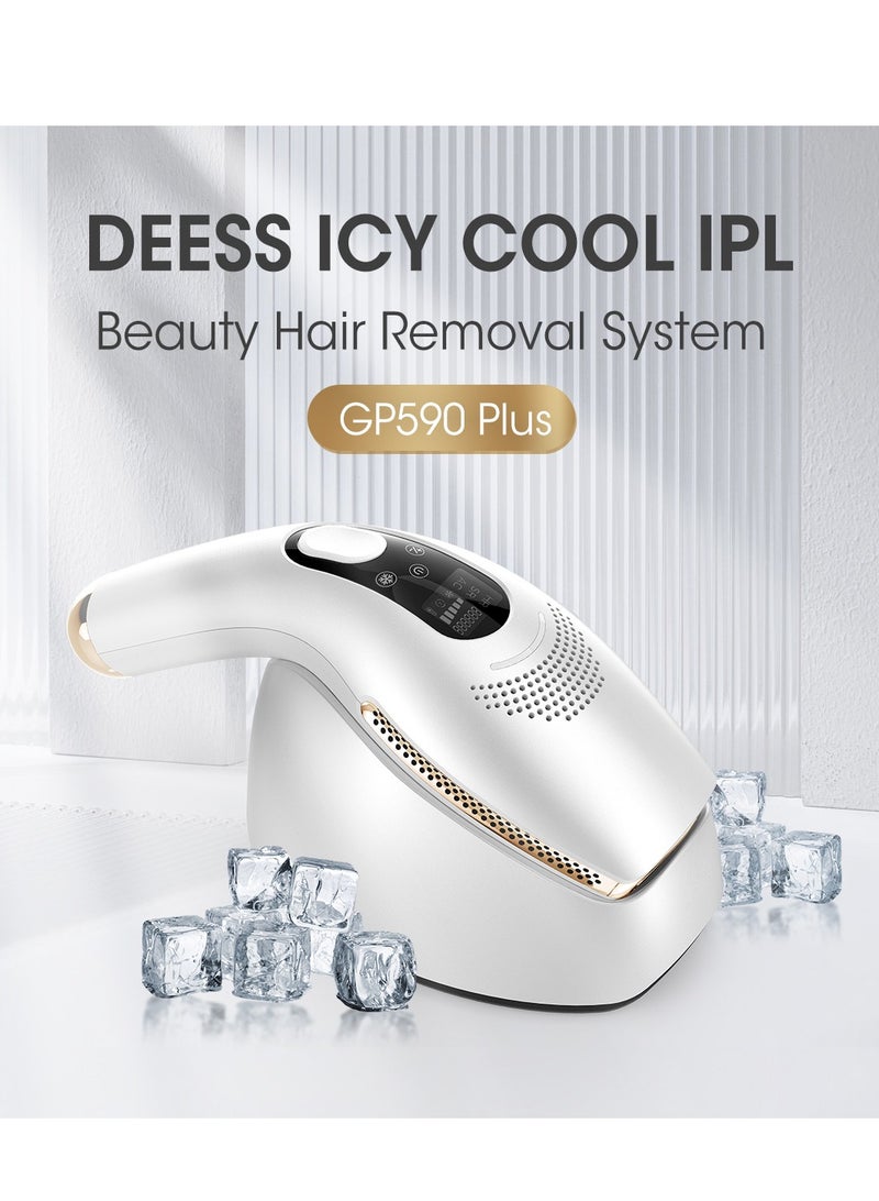 ديس GP590PLUS نظام إزالة الشعر بالليزر IPL Ice Cool باللون الأبيض - Image 2
