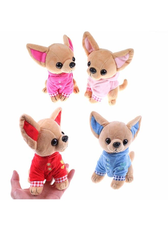 SUSHAFEN Stuffed Dog Puppy Toy Dog Plush Toy Soft Doll Stuffed Animal Pillow Birthday Gift Present Cute Dog Ornaments Decoration Handicraft House Desktop Decoration Prop,17cm/6.7" - Image 2