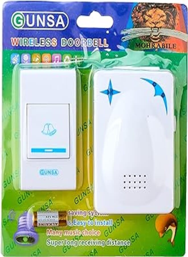 Gunsa Wireless Doorbell - White Blue