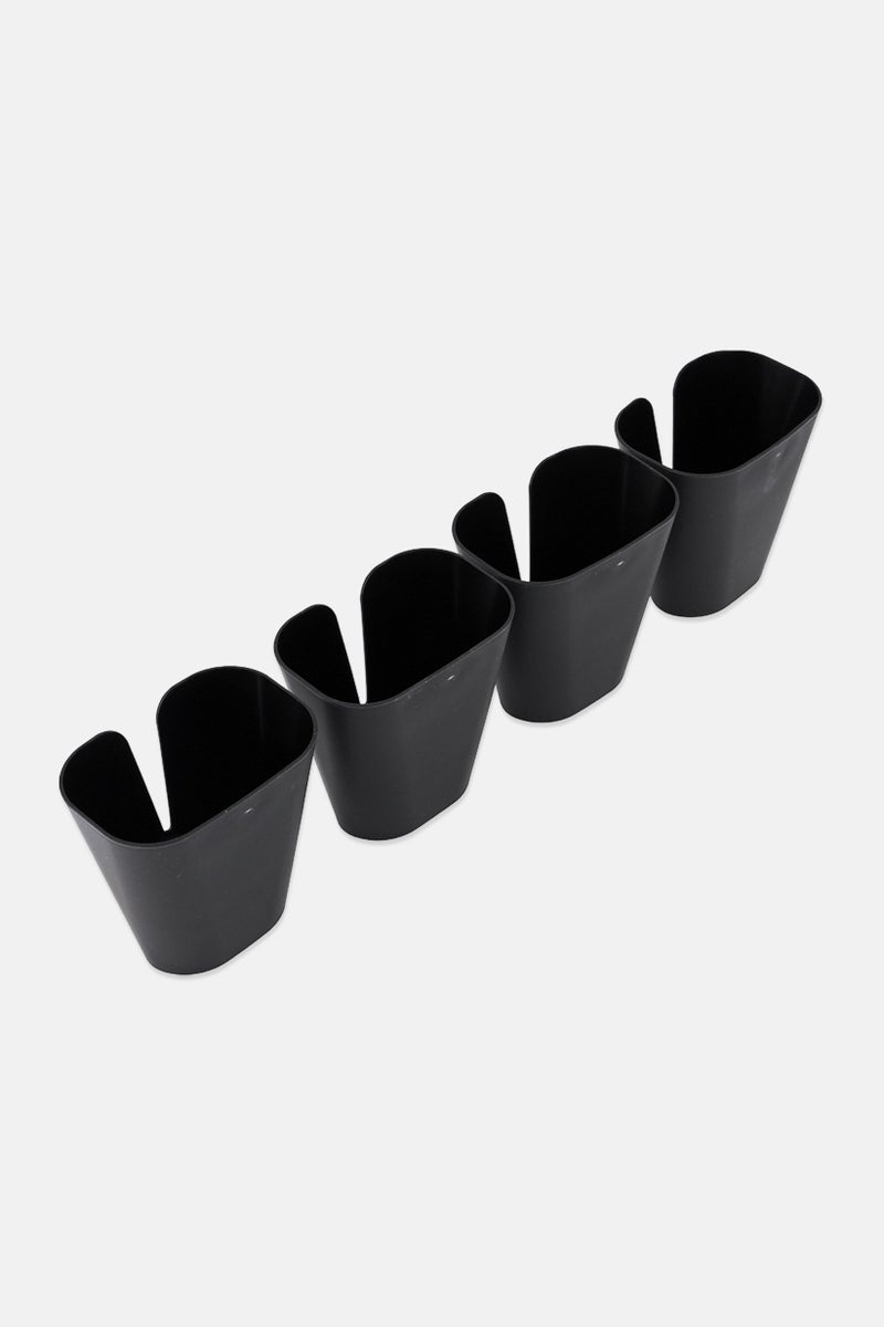 KitchenCraft 4 Pack Wrap Holders Set, Black - Image 2