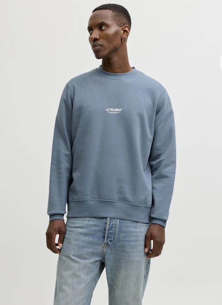 JACK & JONES  Logo Crew Neck Sweatshirt for Men | Best Price UAE