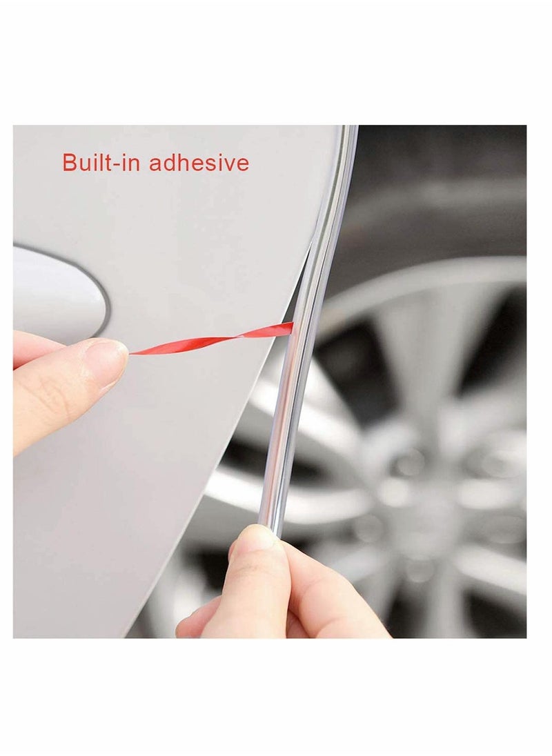 KASTWAVE Car Door Sill Protector, 16Ft Car Door Edge Guards Crash-proof Car Door Bumper for Most Car Clear, Full Shape Protects Edges of Vehicle on Trunk Lids Hoods Doors and Grilles  - Image 4