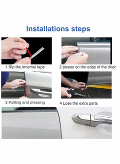 KASTWAVE Car Door Sill Protector, 16Ft Car Door Edge Guards Crash-proof Car Door Bumper for Most Car Clear, Full Shape Protects Edges of Vehicle on Trunk Lids Hoods Doors and Grilles  - Image 5