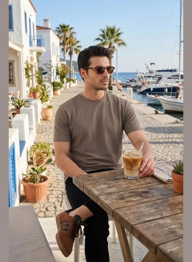 Buratti Buratti Cotton Crew Neck Short Sleeve T-Shirt Men's T-SHIRT 5904115