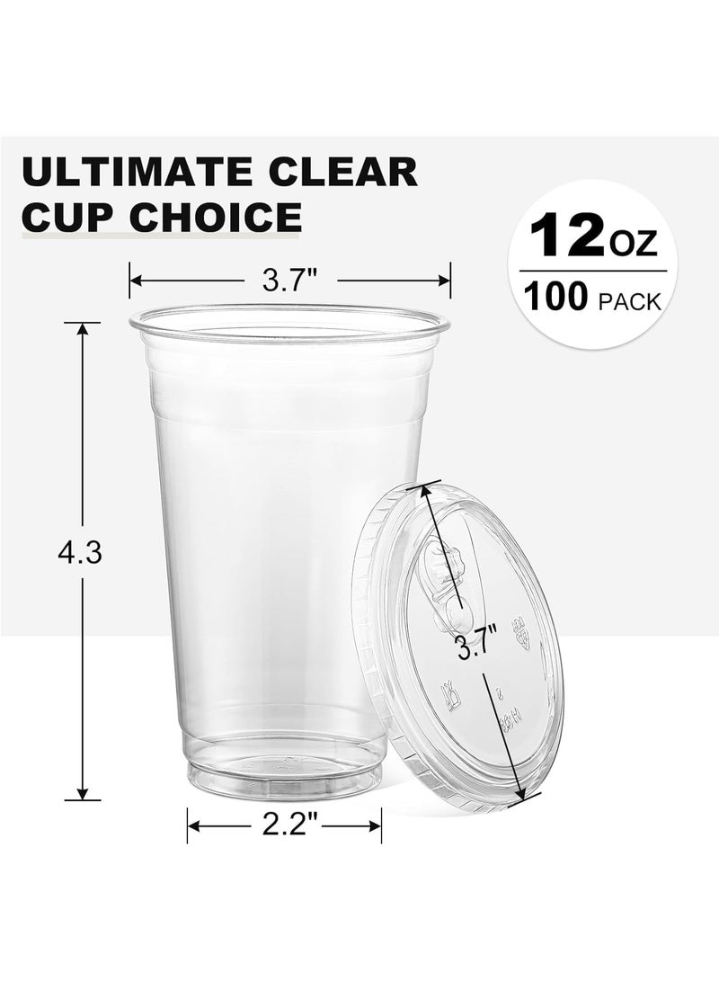 12oz disposable milk tea cup, coffee cup 100PCS ﻿ - Image 5