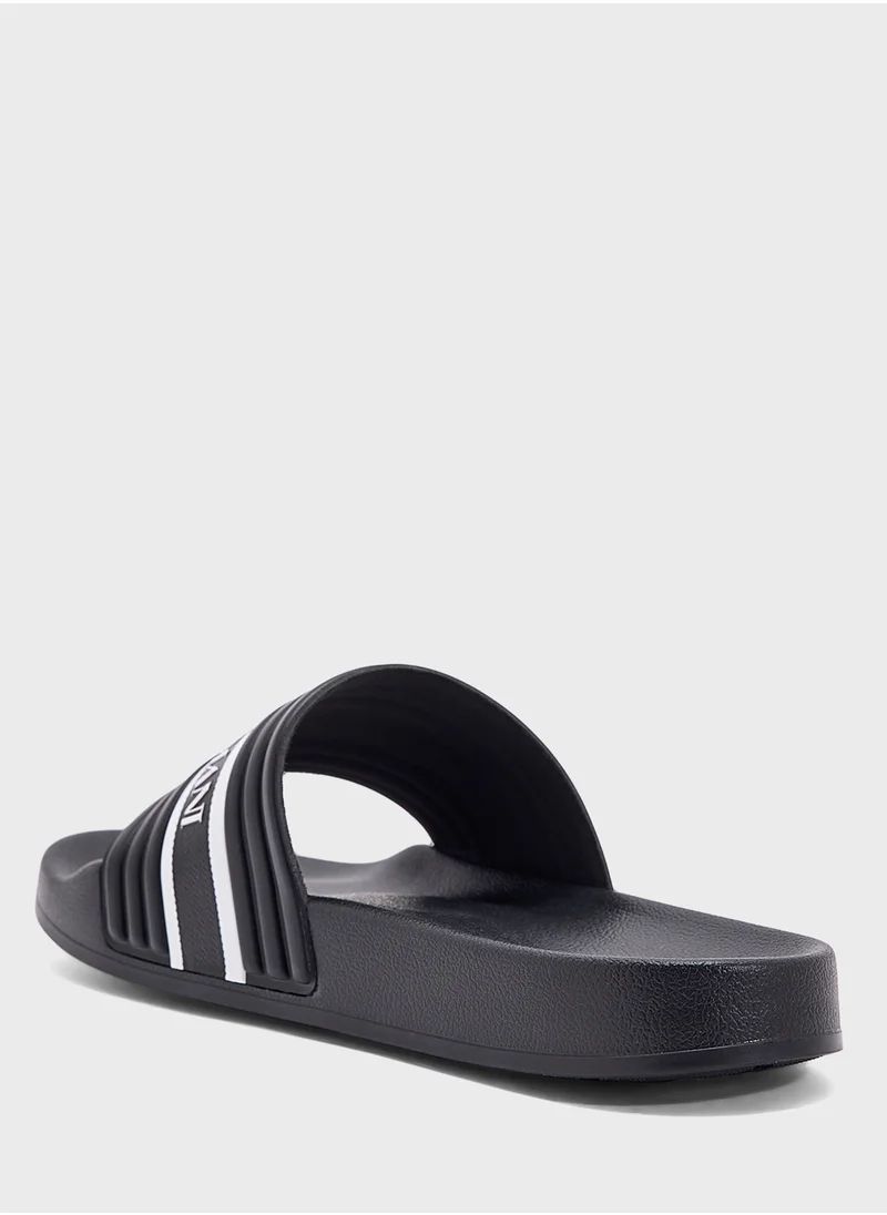 امبوريو ارماني Logo Beach Flip Flops