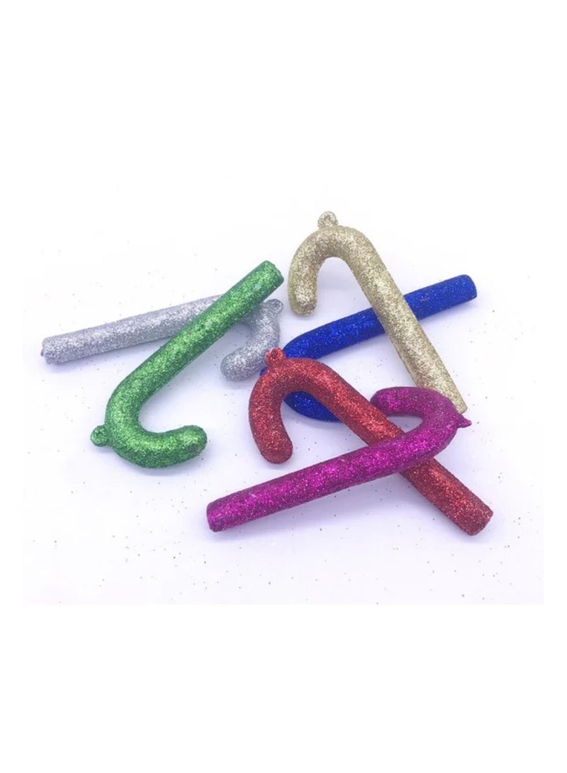 6 pieces of candy canes for hanging as Christmas tree decorations by Herzwild, candy necklace design, hanging (multicolored) size M - Image 2