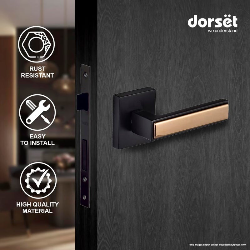 Dorset Kaira X On Rose Handle 70 mm Key and Knob Cylinder Ideal for BedroomMain Doors MLKAIOR07GMHG - Image 2