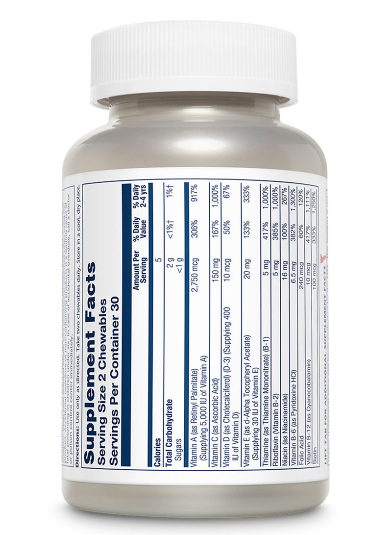 Solaray Kids Vitamins And Minerals Chewables, Pack of 60's  - Image 2