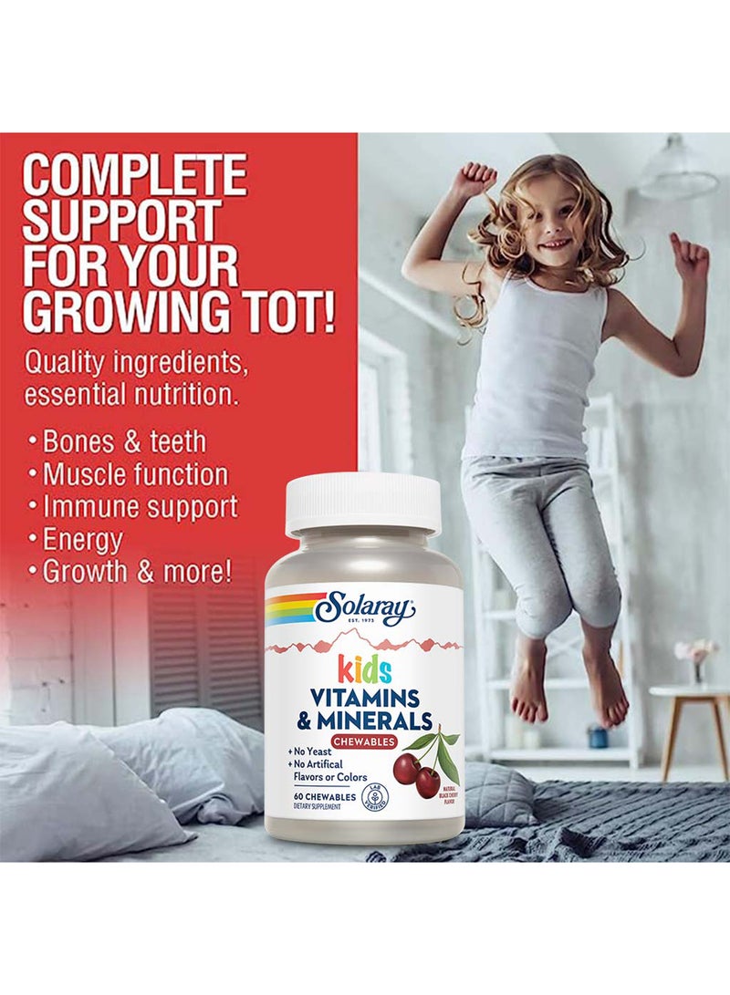 Solaray Kids Vitamins And Minerals Chewables, Pack of 60's  - Image 5