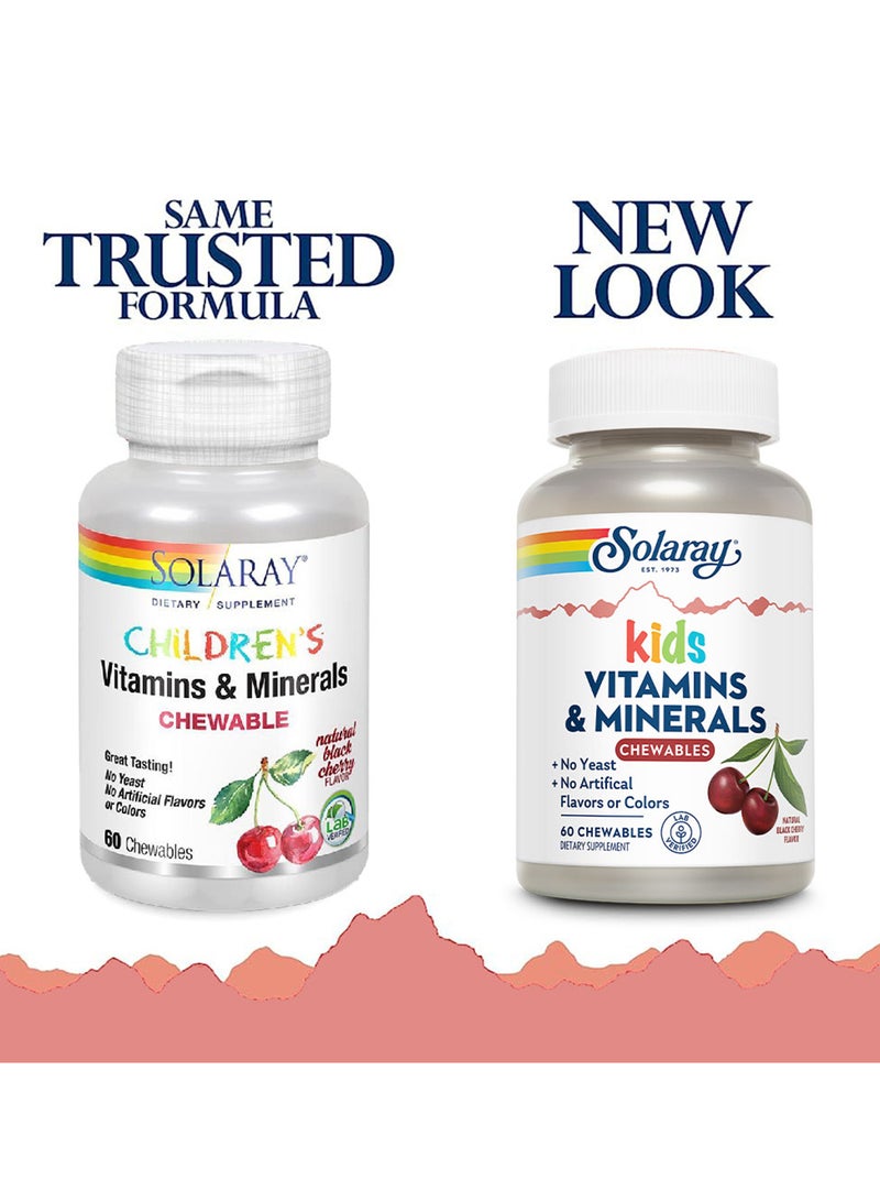 Solaray Kids Vitamins And Minerals Chewables, Pack of 60's  - Image 3