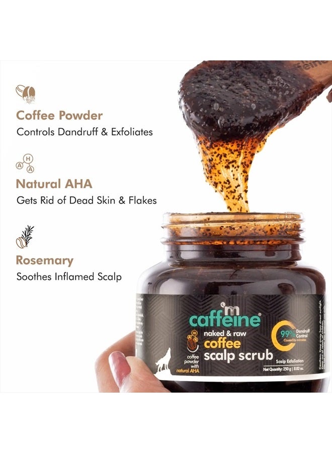 mCaffeine Scalp Scrub for Dandruff Treatment | Coffee, Natural AHA & Rosemary | Scalp Exfoliator Scrub for Itchy Scalp | SLS, Paraben & Mineral Oil Free | For All Hair & Scalp Types, 8.8 Oz - Image 4