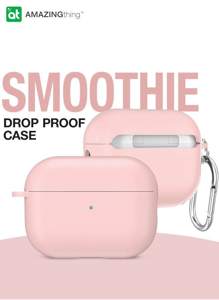 AMAZINGthing Smoothie Airpods Pro 2 Case Cover (2022) Airpods Pro (2nd Generation) Case with Carabiner - Pink  - Image 2