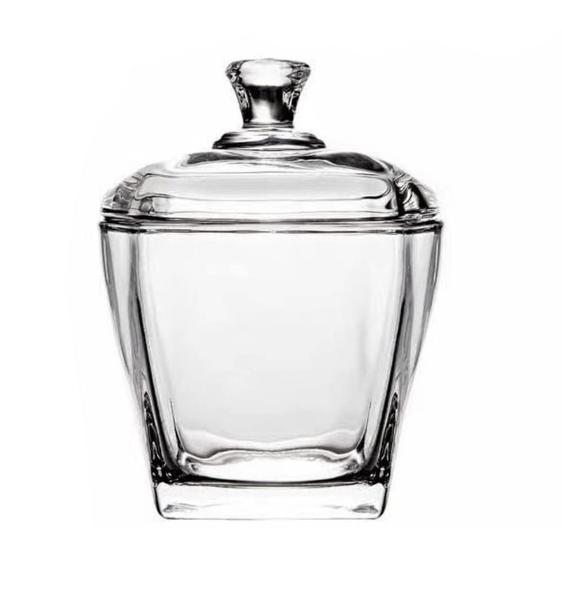 123Arts Glass Sugar Bowl Spice Jar Seasoning Pot Storage Snack Jar with Lid8oz240ml