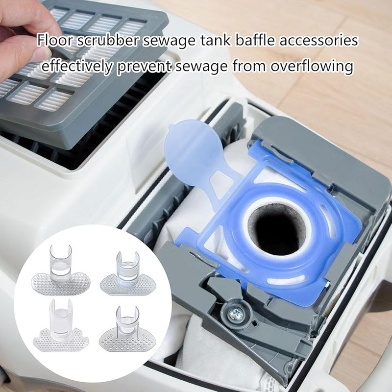 2 Pack Floor Scrubber Water Tank Baffles Lid Accessory for Improved Cleaning and Spill Prevention - Image 3