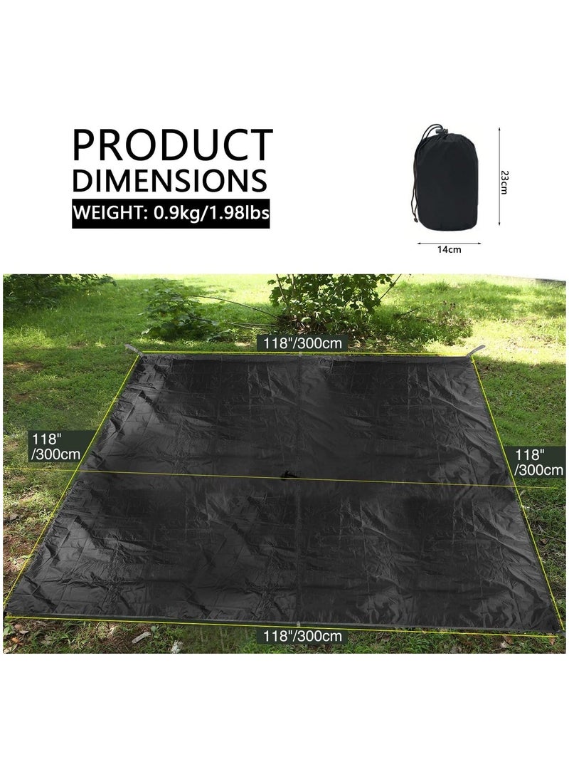 Camping Tarp - Waterproof Hammock Tarp Rain Fly, Premium Lightweight Tent Tarp, Easy to Setup Camping Tarp Tent for Backpacking, Hiking, Travel, Outdoor Adventures Survival Shelter Sunshade - Image 5
