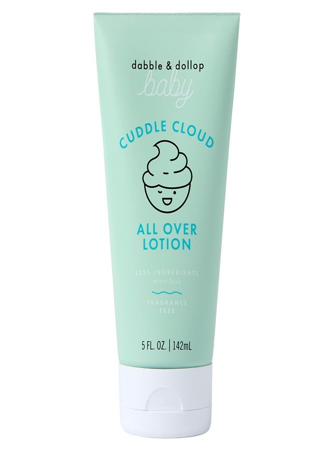 Dabble & Dollop Baby Cuddle Cloud™ All Over Lotion - Fragrance-Free Baby Moisturizer for Sensitive Skin, Gentle All-Over Hydrating Lotion (1-Pack, 5 oz) - Image 1