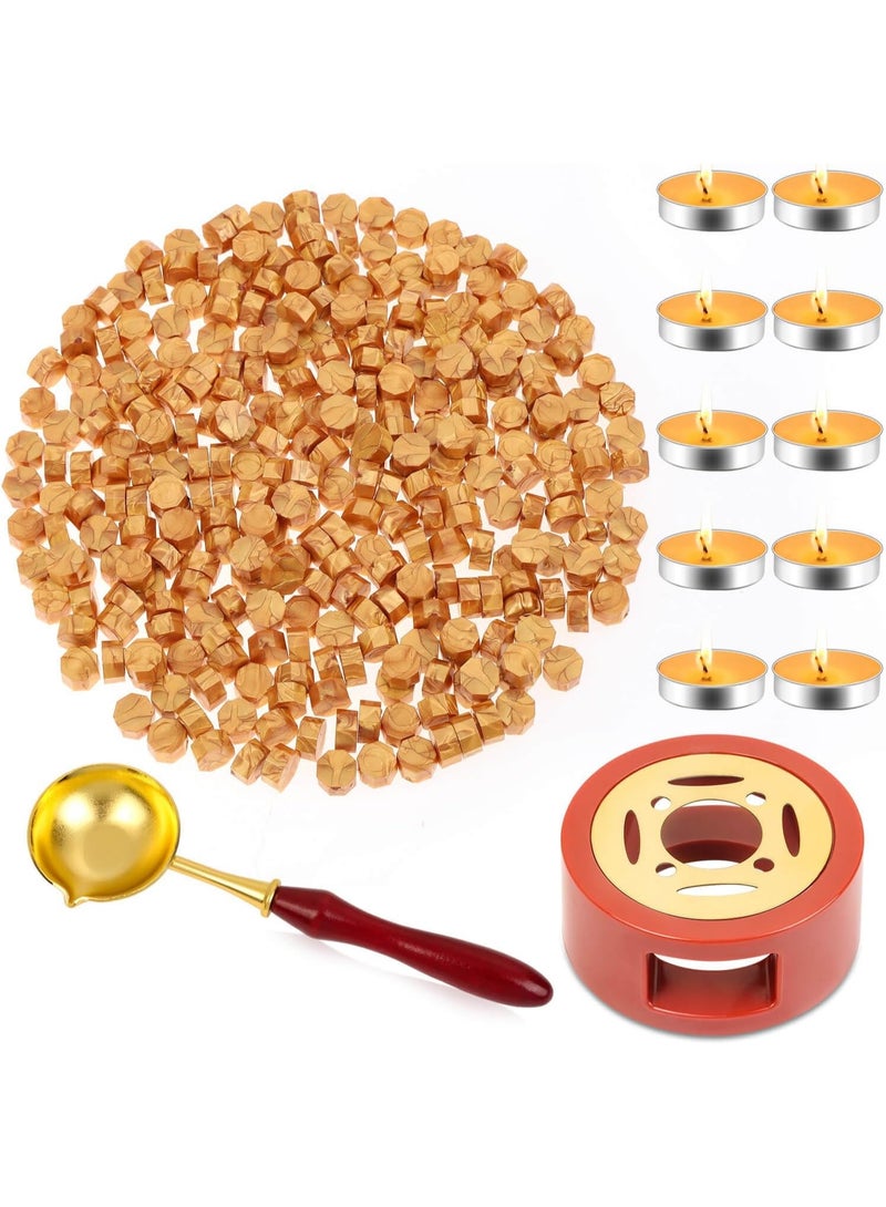 PAXCOO Sealing Wax, Paxcoo 312pcs Sealing Wax Kit with Warmer, Spoon for Stamp Letter Seal - Image 1