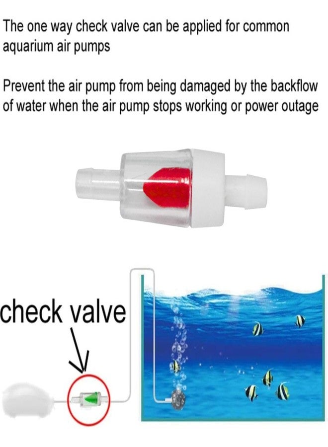 VAYINATO® (Pack of 20) Imported One Way Plastic Non Return Check Valve (Red with White) by Petzlifeworld - Image 4