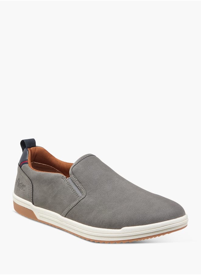 Lee Cooper - Men's Solid Slip-On Loafers with Pull Tabs - Image 1