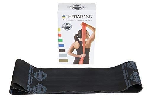 TheraBand ثيرا-باند شريط مقاومة التمرين خالي من اللاتكس (أسود) - Image 3