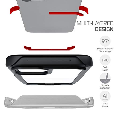 GHOSTEK غطاء Ghostek Atomic Slim مصمم لجهاز iPhone 12 Pro Max مع واقي معدني قوي مصنوع من سبائك الألمنيوم العسكرية الخفيفة الوزن للغاية، iPhone 12 Pro Max 5G (6.7 بوصة) (ألمنيوم مصقول) - Image 4