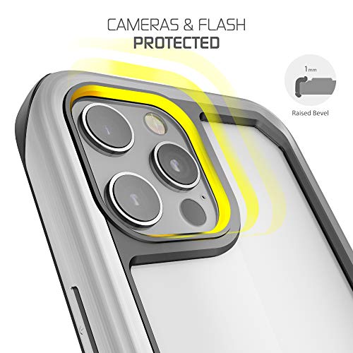 GHOSTEK غطاء Ghostek Atomic Slim مصمم لجهاز iPhone 12 Pro Max مع واقي معدني قوي مصنوع من سبائك الألمنيوم العسكرية الخفيفة الوزن للغاية، iPhone 12 Pro Max 5G (6.7 بوصة) (ألمنيوم مصقول) - Image 5