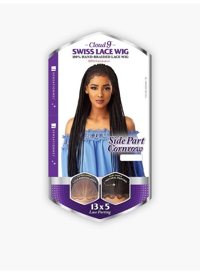 Sensationnel Lace Front Wig Cloud 9 13X5 Lace Side Part Cornrow  - Image 5