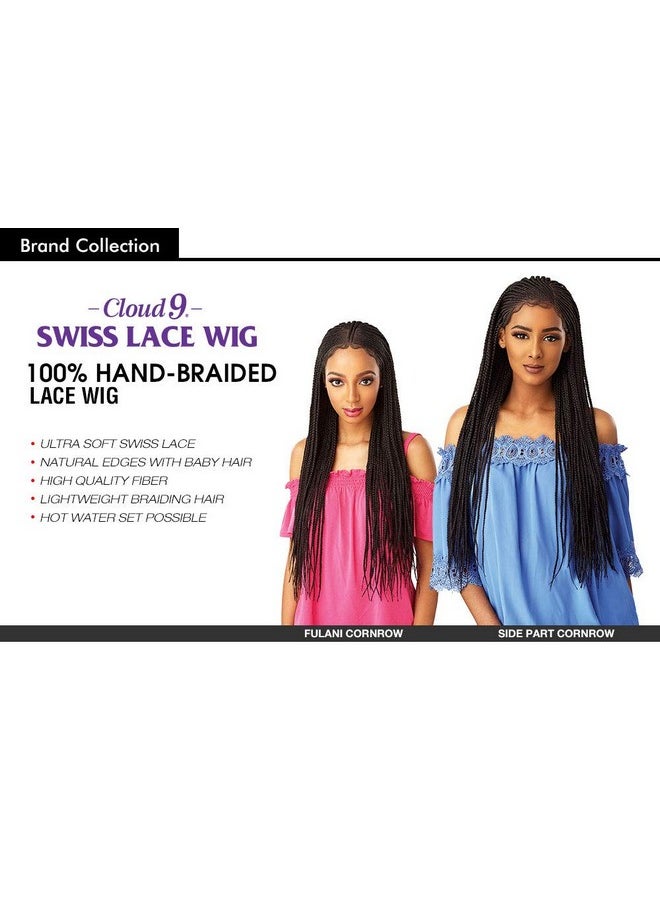 Sensationnel Lace Front Wig Cloud 9 13X5 Lace Side Part Cornrow  - Image 4