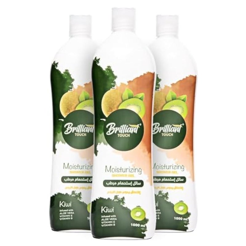 Brilliant Touch Shower Gel 1L 3Pcs. kiwi Scent