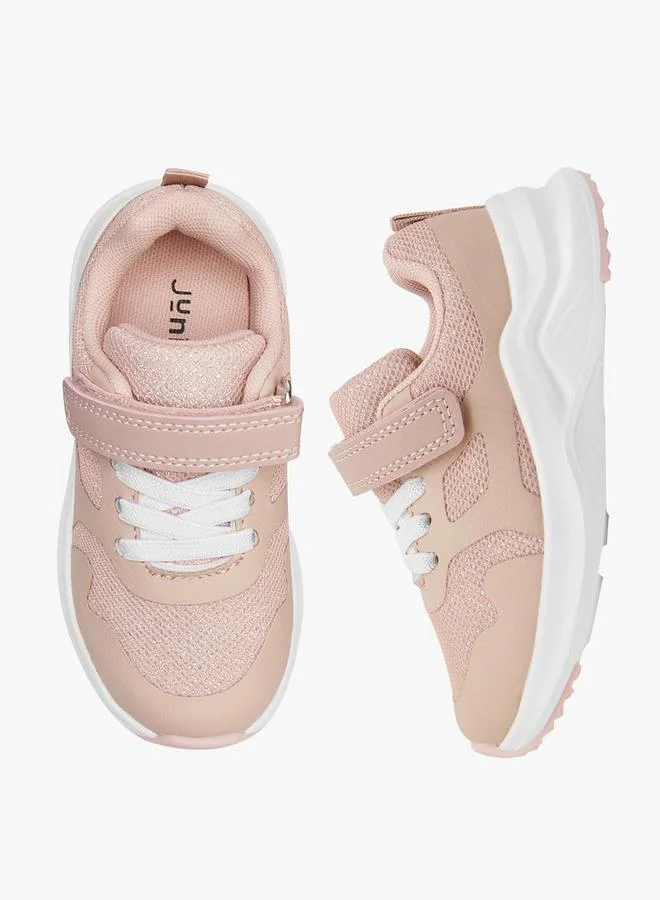 JUNIORS Girls' Hook And Loop Ankle Sneakers