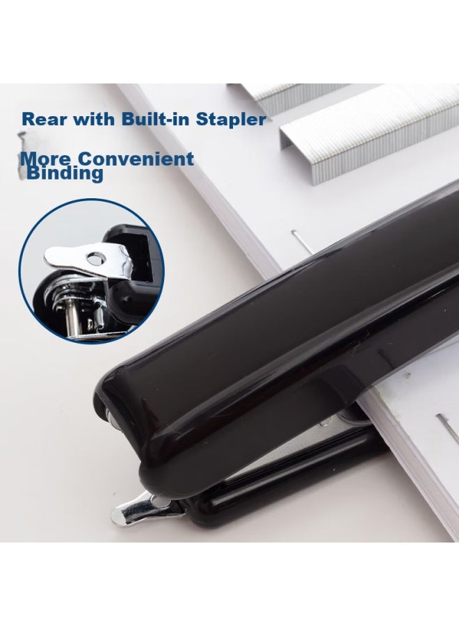 ام اند جي M&g Stationery 10# دباسة، دباسة معدنية متينة مزودة بمزيل دبابيس مدمج ، علبة سوداء فردية Abs92748، العودة إلى الأساسيات - Image 2