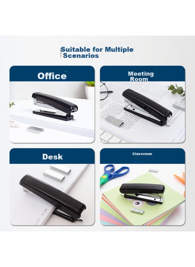 ام اند جي M&g Stationery 10# دباسة، دباسة معدنية متينة مزودة بمزيل دبابيس مدمج ، علبة سوداء فردية Abs92748، العودة إلى الأساسيات - Image 4