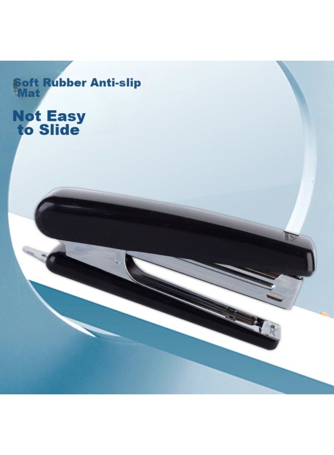 ام اند جي M&g Stationery 10# دباسة، دباسة معدنية متينة مزودة بمزيل دبابيس مدمج ، علبة سوداء فردية Abs92748، العودة إلى الأساسيات - Image 3