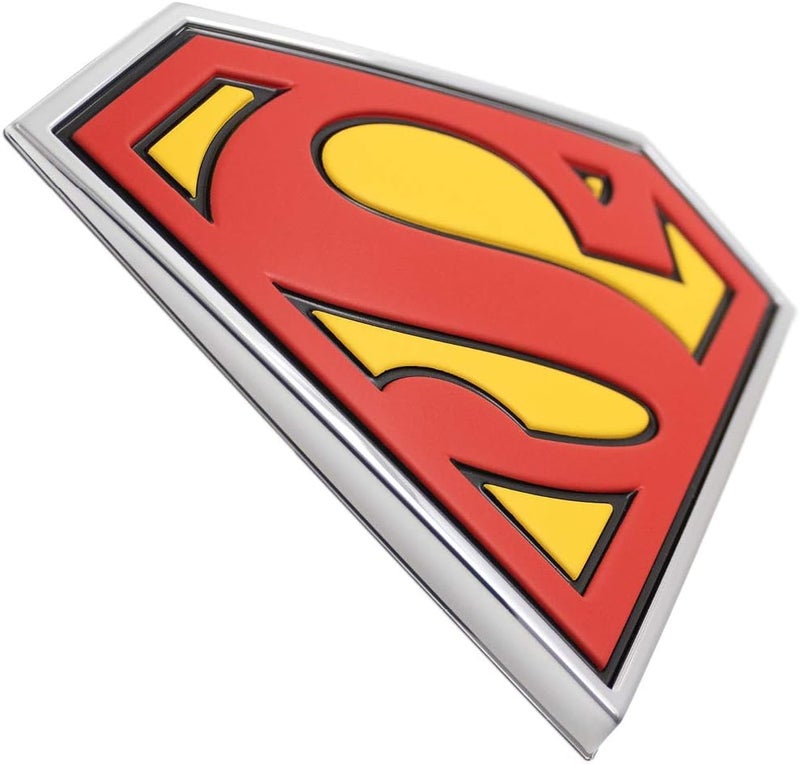 Fan Emblems Superman Logo 3D Car Emblem - Black/Red/Yellow/Chrome - Image 3