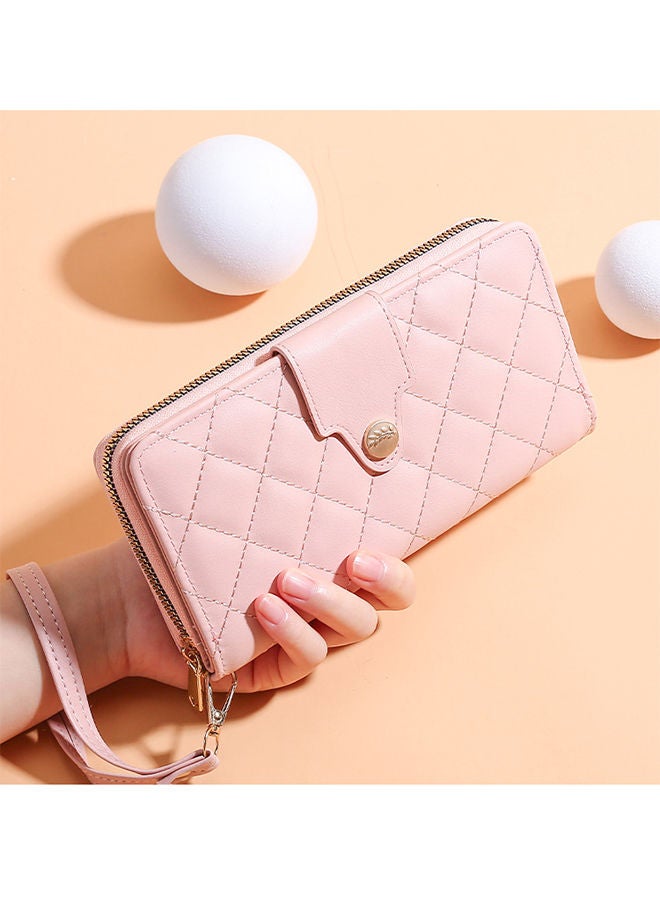 Soft PU Leather Ladies Clutch Handbag for Women Long Wallet Money and Card Holder Bag 10*3*19.5cm  - Image 5