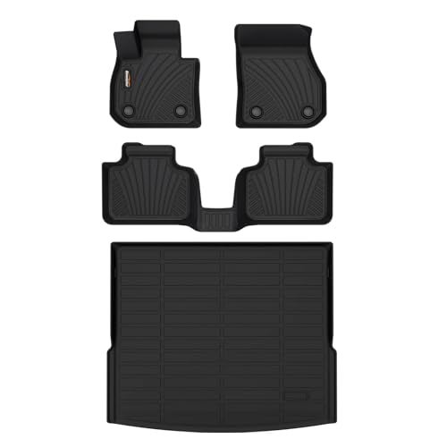 Binmotor-All Weather Floor Mats Cargo Liner Set for BMW X1 2023-2026, 1st & 2nd Row Full Set, TPE Mats Heavy Duty Car Floor Liners-Black for X1 Accessories - Image 1